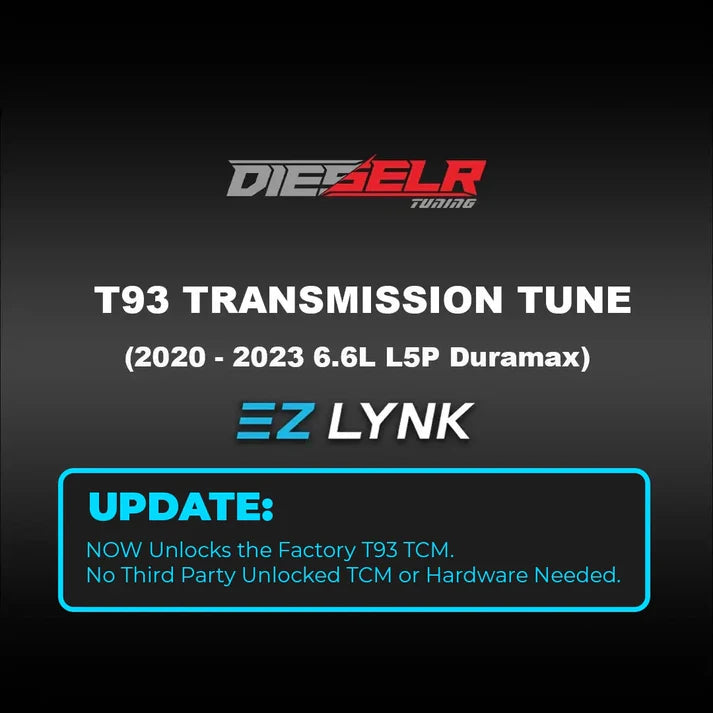 DIESELR EZ Lynk Transmission Tune File – T93 (2020-2023 6.6L L5P Duramax)